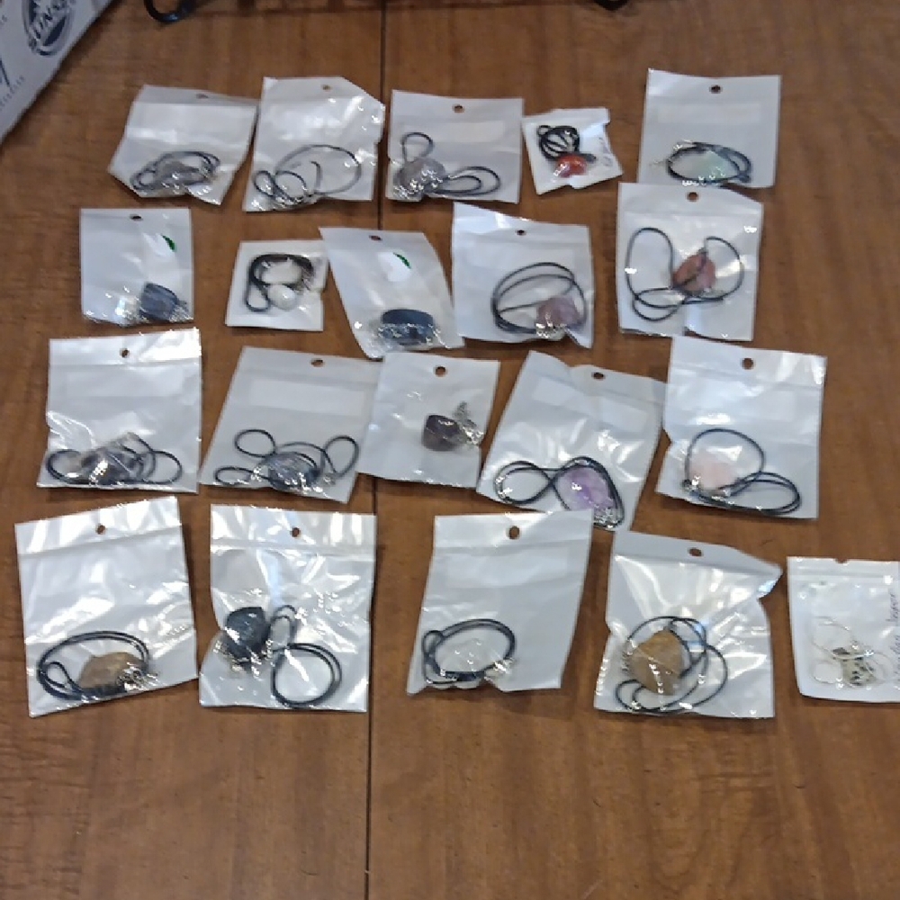 Assorted Stone Pendant Necklaces #1